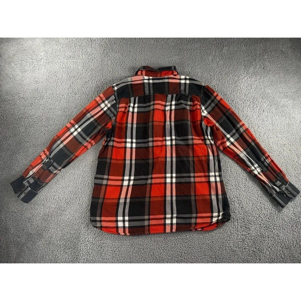 Vintage The North Face Button Up Shirt Men XL Plaid Outdoor‎ Distressed